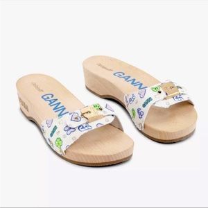 Ganni x Dr. Scholl's Heart Canvas Sandal